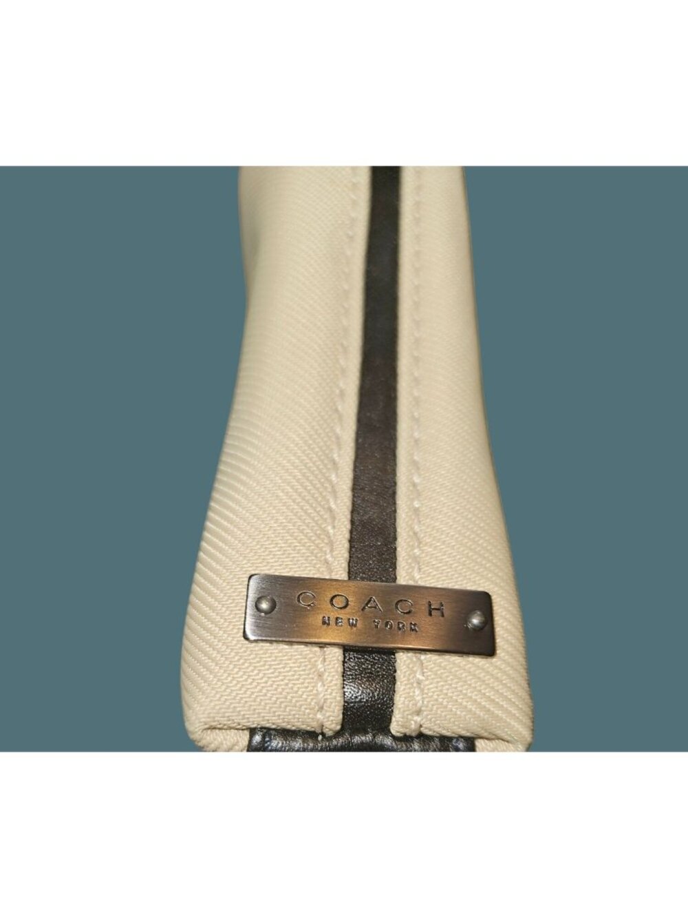 Coach Vintage Mercer Demi Y2K Clean Girl Quiet Luxury Baguette Bag-Tan & Black - Picture 15 of 15